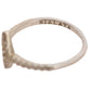 Silver Rhombus Womens Clear CZ 925 Silver Ring