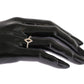 Silver Rhombus Womens Clear CZ 925 Silver Ring