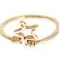 Elegant Gold-Plated Sterling Silver Ring