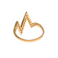 Glamorous Gold Plated Sterling Silver Ring