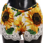 Sunflower Lace Lingerie Shorts - Silk Blend