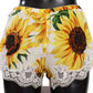 Sunflower Lace Lingerie Shorts - Silk Blend