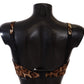 Elegant Silk Leopard Print Bra