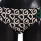 Chic Black & White DG Logo Print Bottoms