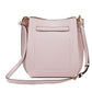 Emilia Small Powder Blush Pebble Leather Bucket Messenger Handbag