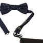 Elegant Silk Bow Tie in Dark Blue