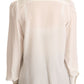 Elegant Silk Top in Off White