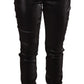 Elegant Slim Fit Shimmer Cropped Pants