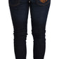 Elegant Low Waist Skinny Designer Jeans