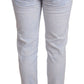 Light Blue Cotton Push Up Denim Jeans