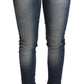 Chic Blue Washed Skinny Denim