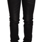 Sleek Black Washed Skinny Jeans