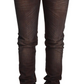 Chic Low Waist Skinny Brown Jeans