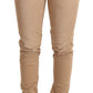 Chic Low Waist Skinny Cotton Trousers