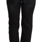 Chic Black Washed Straight Cut Jeans