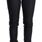 Chic Dark Blue Skinny Trouser Jeans