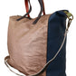 Multicolor Leather Shoulder Tote Bag