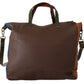 Multicolor Leather Shoulder Tote Bag