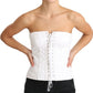 Elegant White Strapless Corset Top