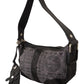 Chic Gray Fabric Shoulder Handbag