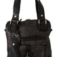 Chic Black and Gray Fabric Shoulder Handbag