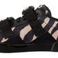 Zebra Suede Low Top Fashion Sneakers