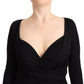 Elegant Black Sheath Dress with Sweetheart Neckline