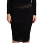 Elegant Black Sheath Dress with Sweetheart Neckline