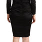 Elegant Black Sweetheart Sheath Dress