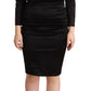 Elegant Black Sweetheart Sheath Dress