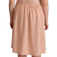 Elegant Beige Sleeveless Shift Dress