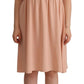 Elegant Beige Sleeveless Shift Dress