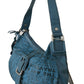 Chic Blue Fabric Shoulder Bag - Perfect for Everyday Elegance