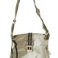 Chic Beige Fabric Handbag