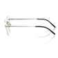 "Silver Metallic Unisex Eyeglass Frame"