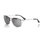 Silver Metallic Fibre Men Sunglass