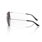 Silver Metallic Fibre Men Sunglass
