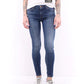 Blue Cotton Women Jeans