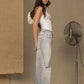 Elegance in Denim: Chic Grey Cotton Jeans