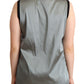 Elegant Silver Sleeveless Blouse