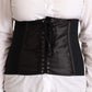 Chic Black Corset Belt Top