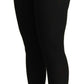 Elegant High Waist Cashmere-Silk Tights Pants