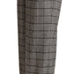 Elegant High Waist Straight Trousers In Grey