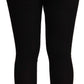 Black High Waist Cashmere Tights Pants