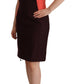 Multicolor V-Neck Sleeveless Sheath Dress