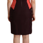 Multicolor V-Neck Sleeveless Sheath Dress