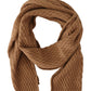 Elegant Dark Brown Knitted Scarf