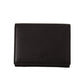 Elegant Black Leather Trifold Multi Kit