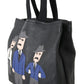 Elegant Black Leather Tote for Men