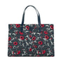 Medium Nylon Retro Batik Print Shoulder Tote Handbag